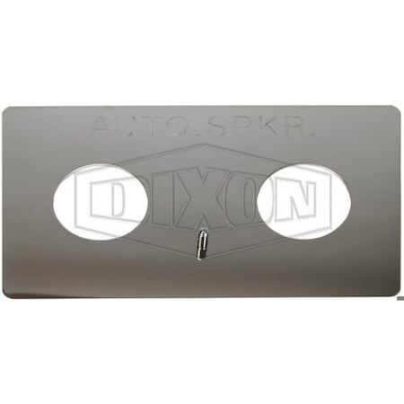 Dixon The Right Connection 24-385 Wall Plate, 3-3/8 in Nominal, Brass, Domestic WP2HAS-C